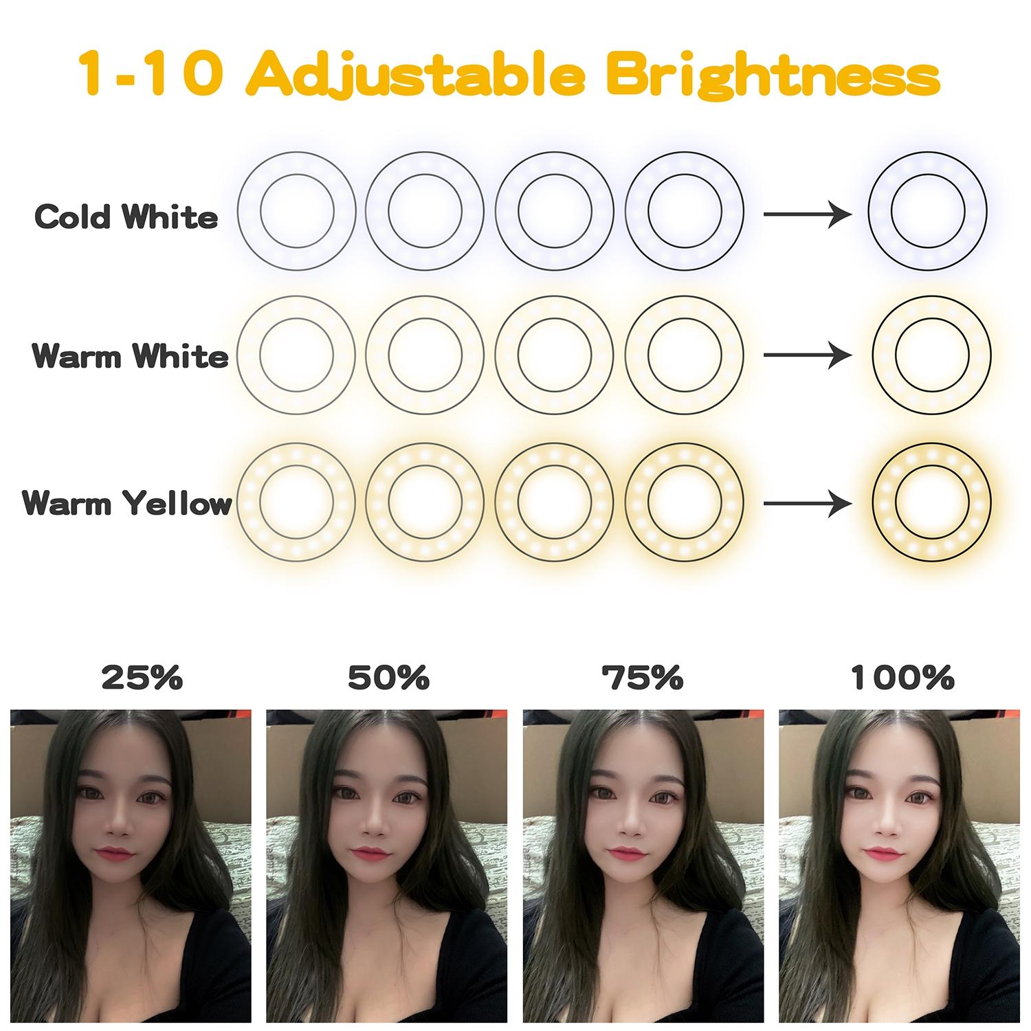 V562-465900ADE-202502212210-07 Adjustable 3.5 Live Broadcast Led Fill Light with Phone Clamp - Image 8