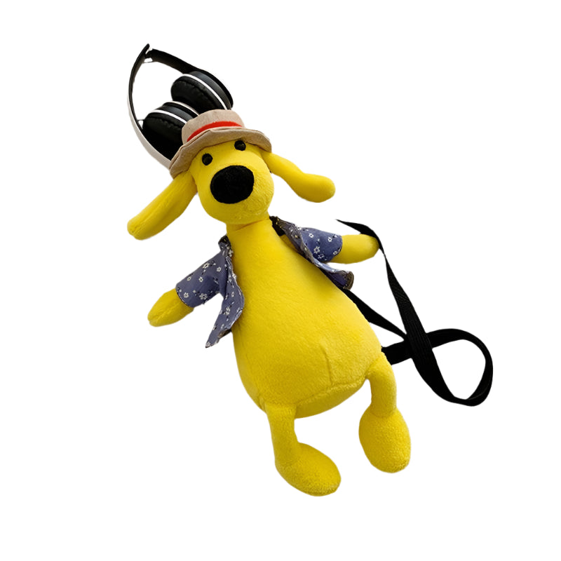 V562-5043124060DBT-202505191526-01 Adorable Cartoon Plush Shoulder Bag Duck White Green - Duck White Red - Image 2