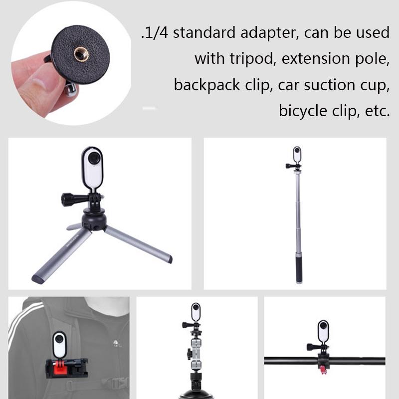 V562-5050591750DBT-202502212310-03 Aluminum Alloy Mini Tripod for Insta360 Go Dji Action and Gopro - Image 4
