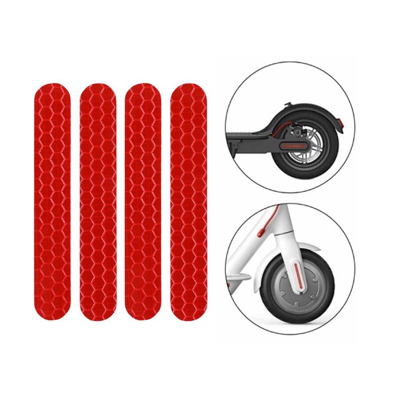 V562-5081902750DBT-202505291146-00 Reflective Stickers for Ninebot Max G30 Scooter - Red - Image 1