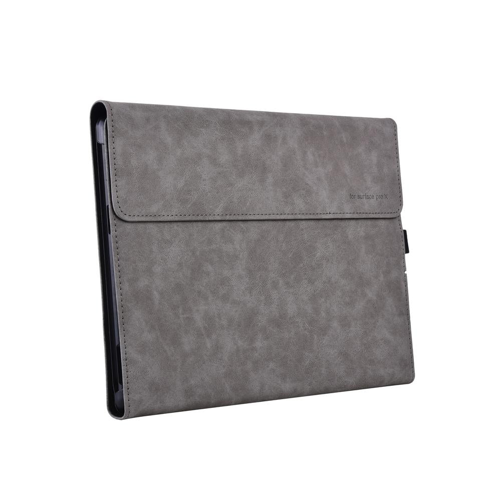 V562-5091191060DBT-202504291927-02 Light Gray Leather Tablet Case For Microsoft Surface Pro X - 13 Inch - Image 3