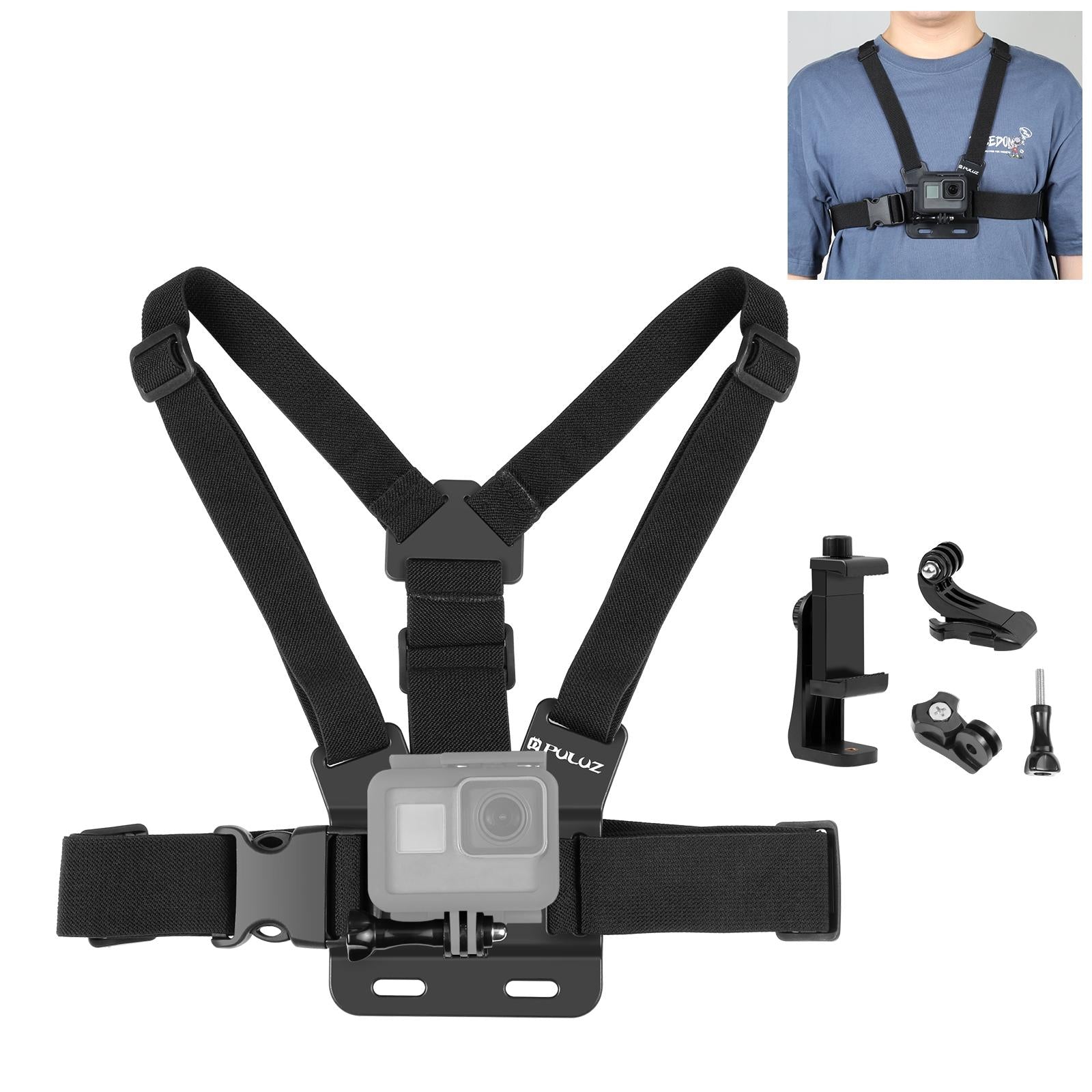 V562-509UP-221041-01 Adjustable Body Mount Belt with Phone Clamp and j Hook Mount - Image 2