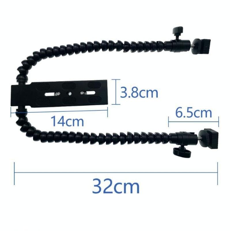 V562-51408650DBT-202503062125-04 Adjustable Dual Arm Flash Bracket Mount For Hot Shoe - Image 5