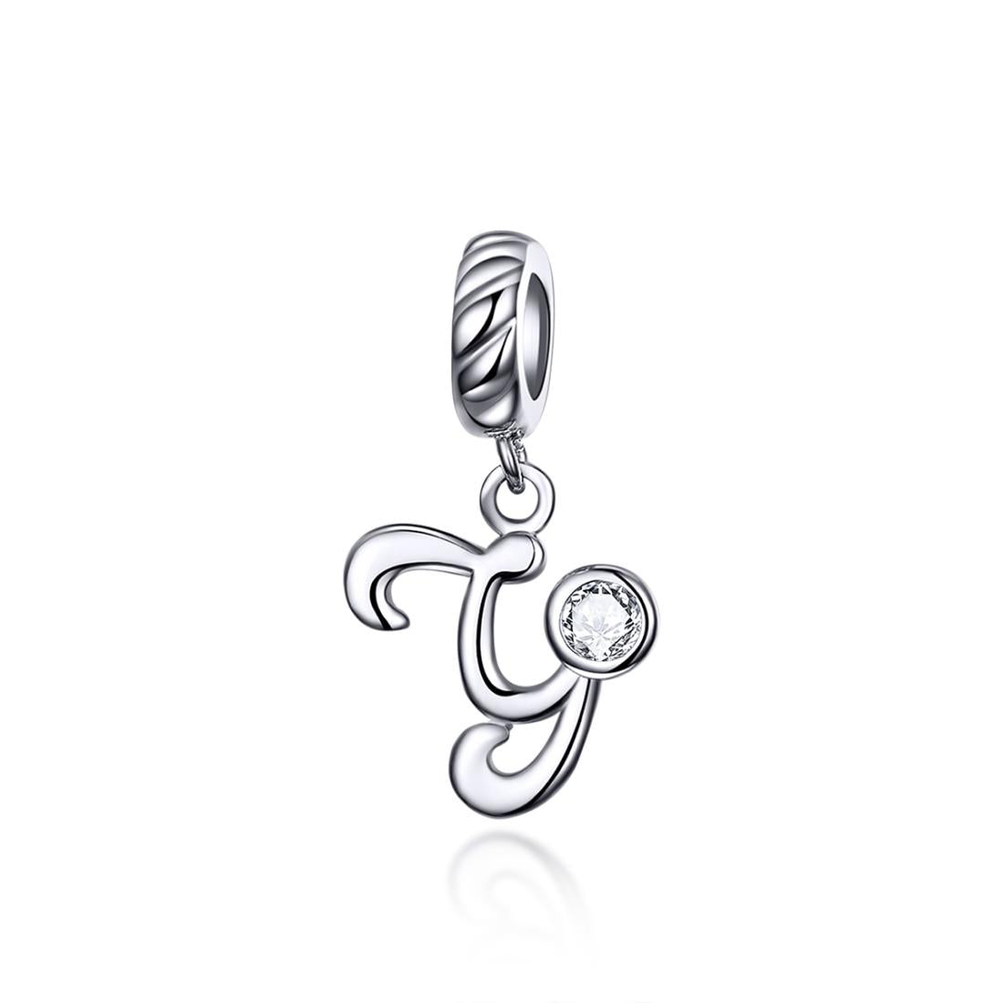 V562-52371600ADE-202504112036-00 925 Sterling Silver Personalized Letter Pendant For Diy Bracelets And Necklaces Style - Y - Image 1
