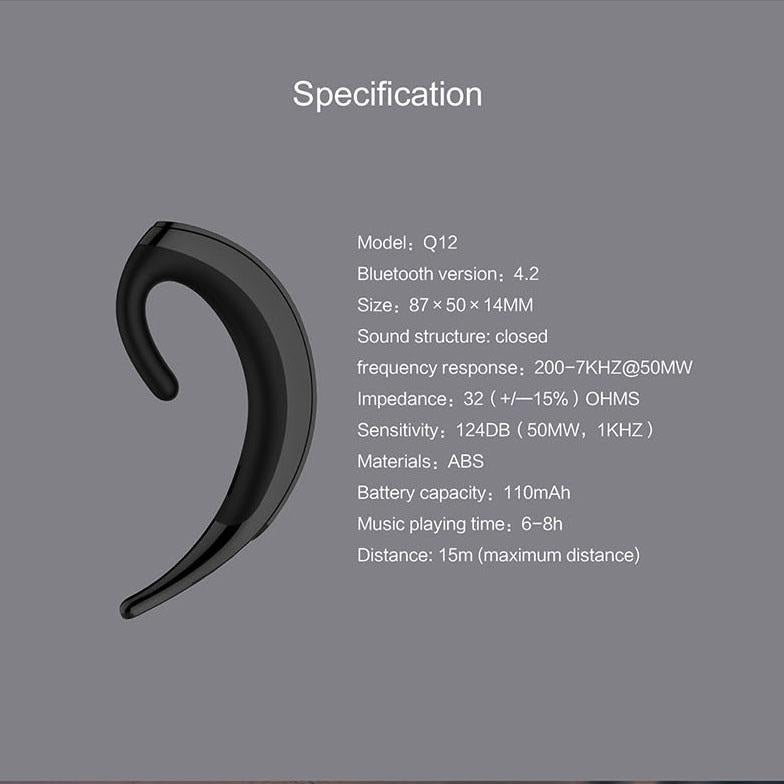 V562-54091161YZ-202505222041-05 Wireless Bluetooth Earphone - Business Style Ear-hanging - Image 6