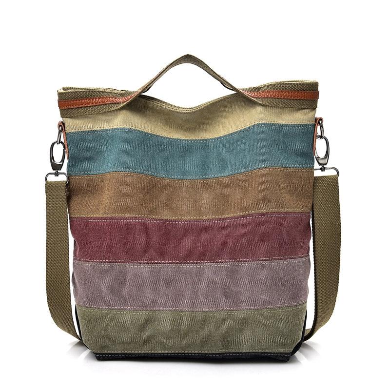 V562-55563060DBT-202503032021-00 Multi Layer Canvas Crossbody Bag For Women Simple Design - Image 1