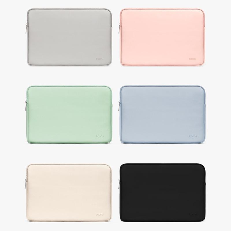 V562-5631475950DBT-202504022005-02 Double-Layer Leather Laptop Bag - Apricot - 11 / 12 Inch - Image 3