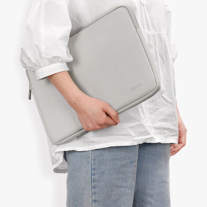 V562-5631475950DBT-202504022005-07 Double-Layer Leather Laptop Bag - Apricot - 11 / 12 Inch - Image 8