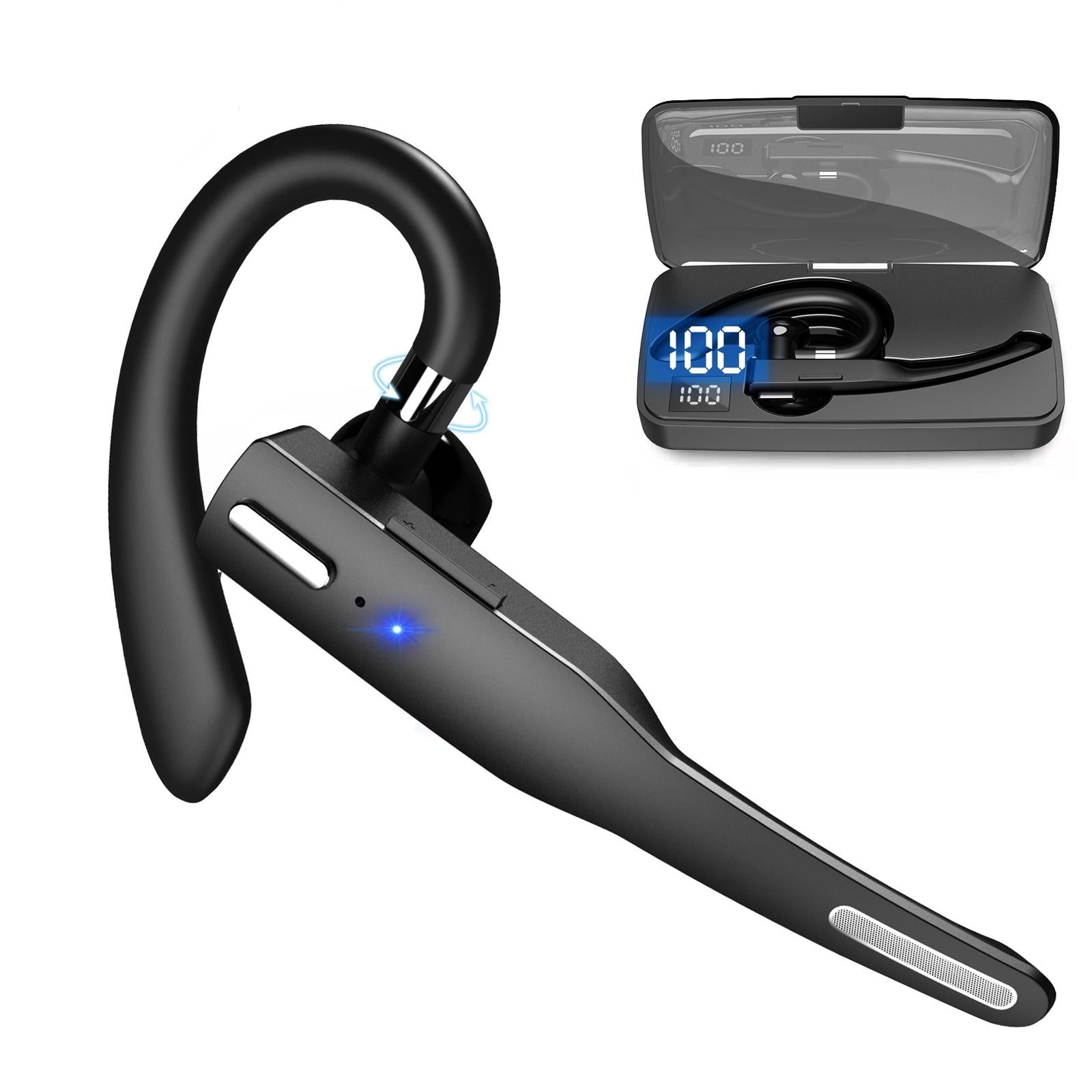 V562-6290D6PI-202505261736-01 Wireless Bluetooth Earphone with Noise Cancelling & Rotatable Earhook - Charging Box & Digital Display - Image 2