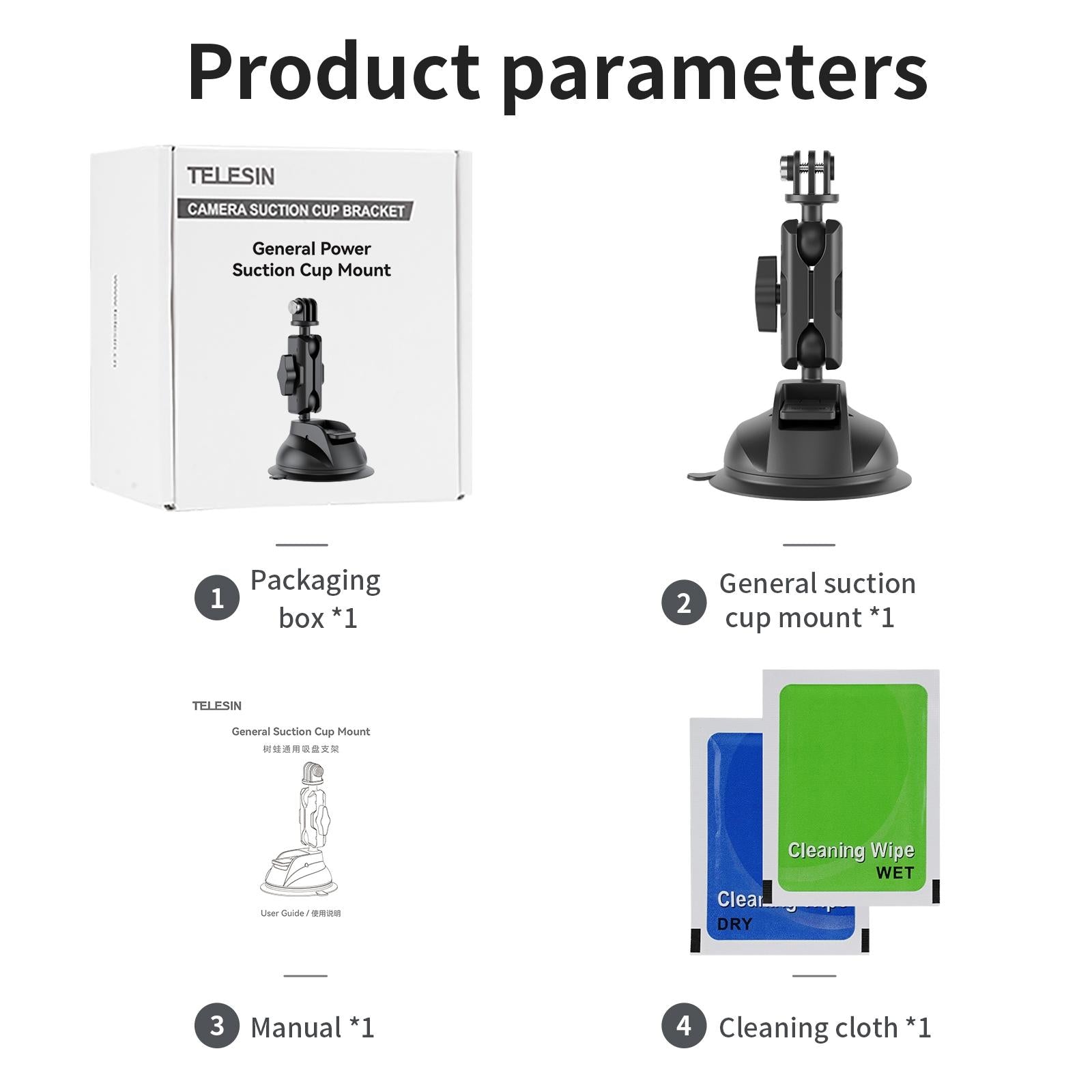 V562-67783060DBT-202502212335-04 Adjustable 360 Degree Suction Cup for Car Action Cameras - Image 5