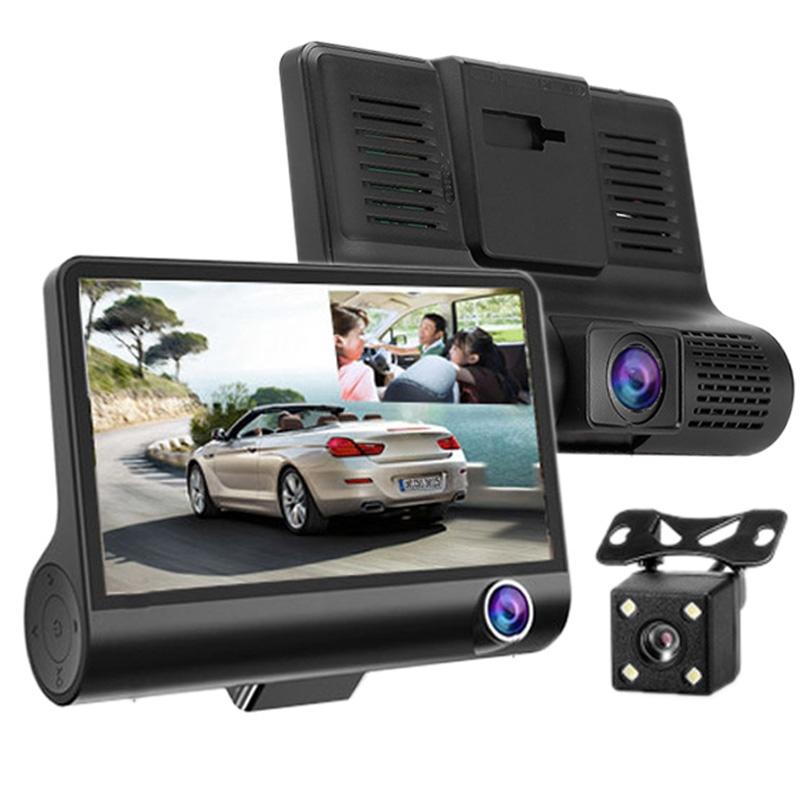 V562-6856SMC-202505221205-00 Full Hd 1080p 3-channel Car Dvr with 4 Ips Screen 5mp Camera and 170 Degree Wide Angle - Image 1