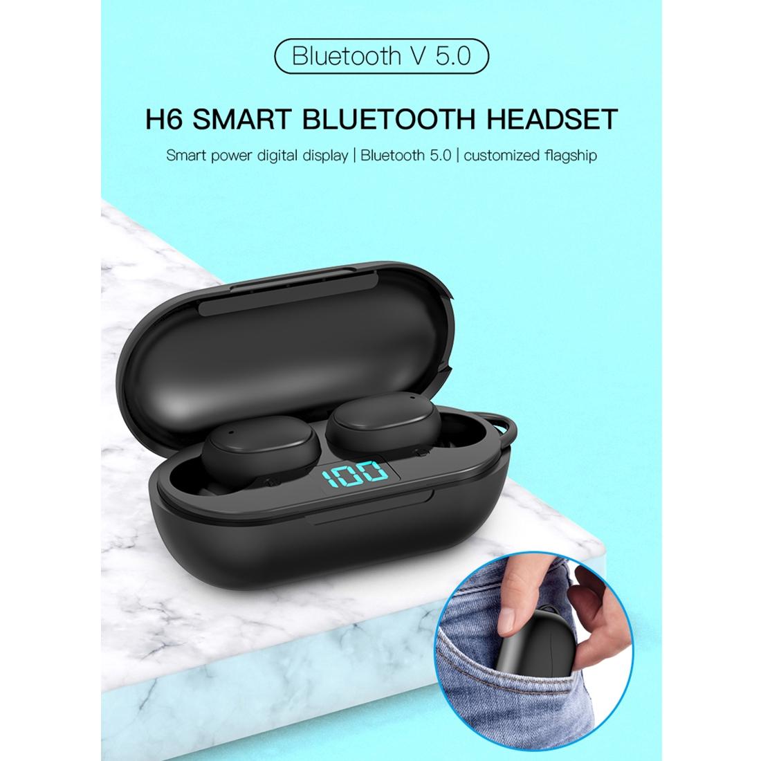 V562-7250D6PI-202502212235-07 Wireless Bluetooth Earphones with Digital Display & Charging Box - H6 Tws - Image 8