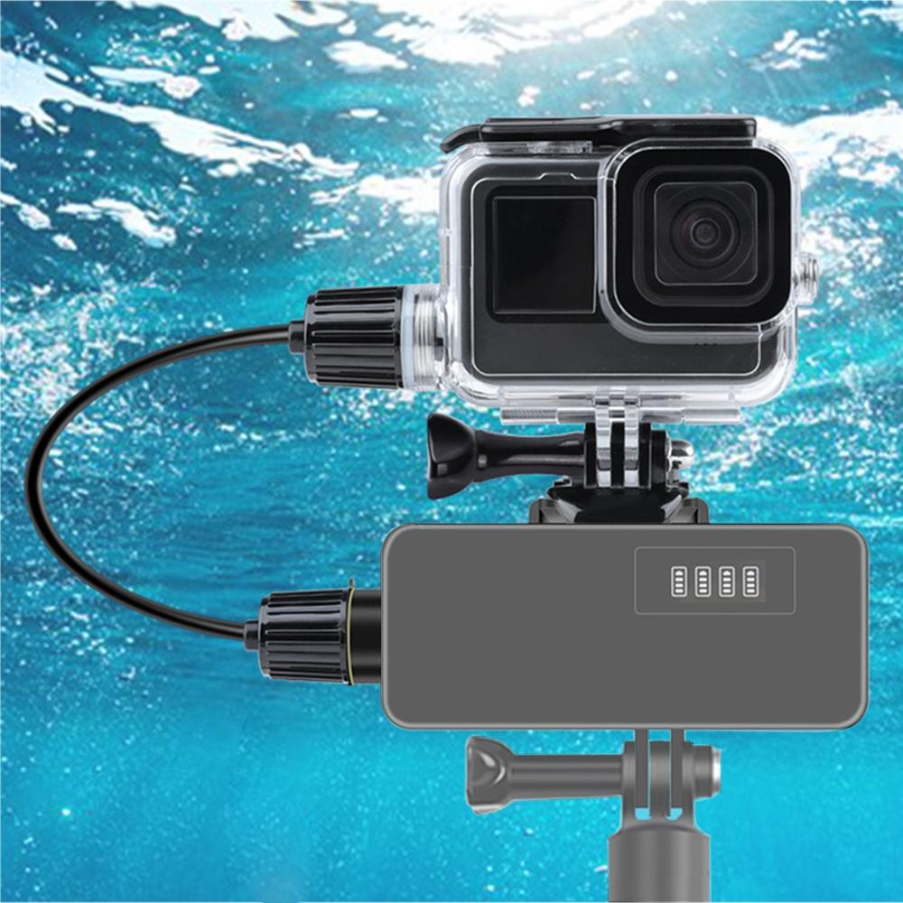 V562-7631ACD-202502212310-00 Waterproof Housing Case for Gopro Hero10 / 9 with Buckle Mount and Charging Compatibility - Image 1