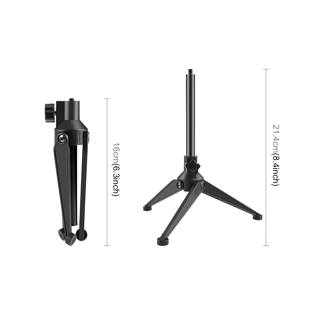 V562-804UP-202503061920-03 Adjustable Desktop Tripod Selfie Stick Holder - Compact - Image 4