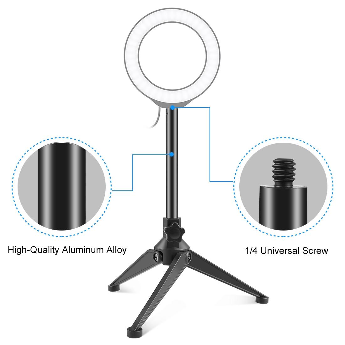 V562-804UP-202503061920-04 Adjustable Desktop Tripod Selfie Stick Holder - Compact - Image 5