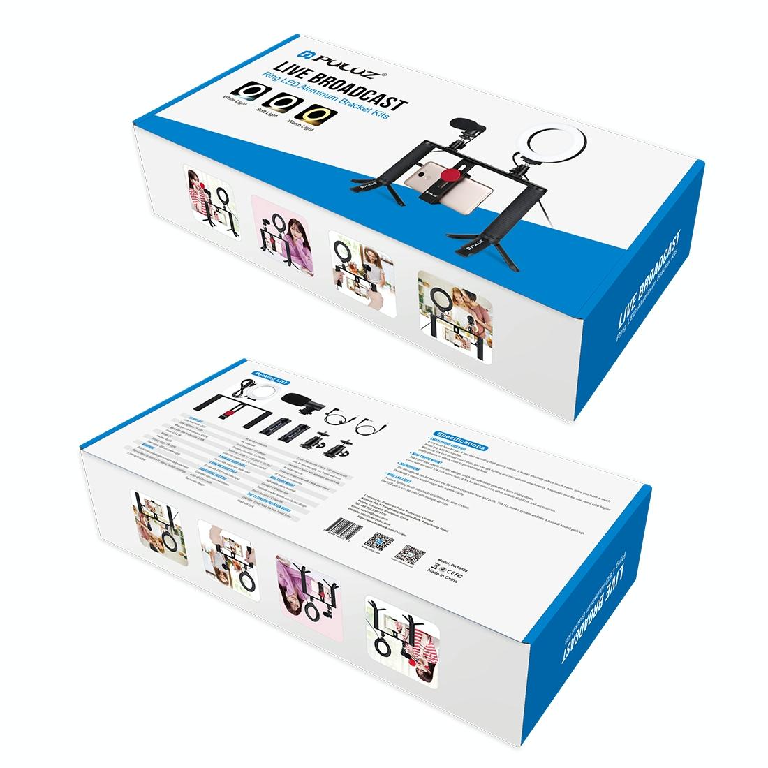 V562-8203TKP-202505211910-05 4-In-1 Vlogging Kit With 4.7 Ring Light Mic Tripod & Stabilizer - Image 6
