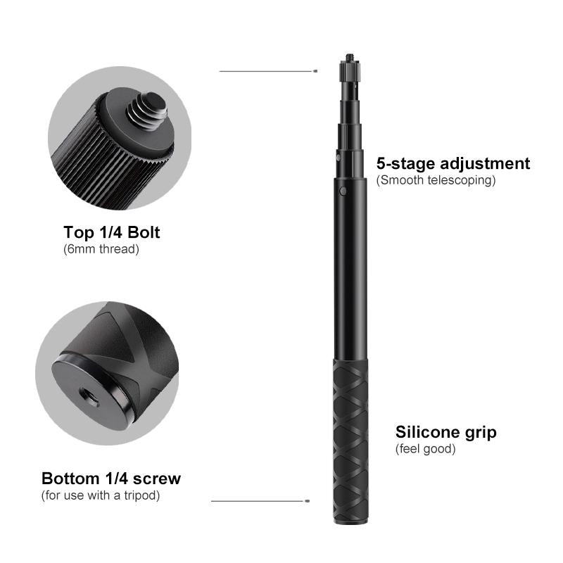 V562-8313GO-202502212215-06 Adjustable Dual-head Handlebar Mount for Motorcycle Selfie Stick - Image 7