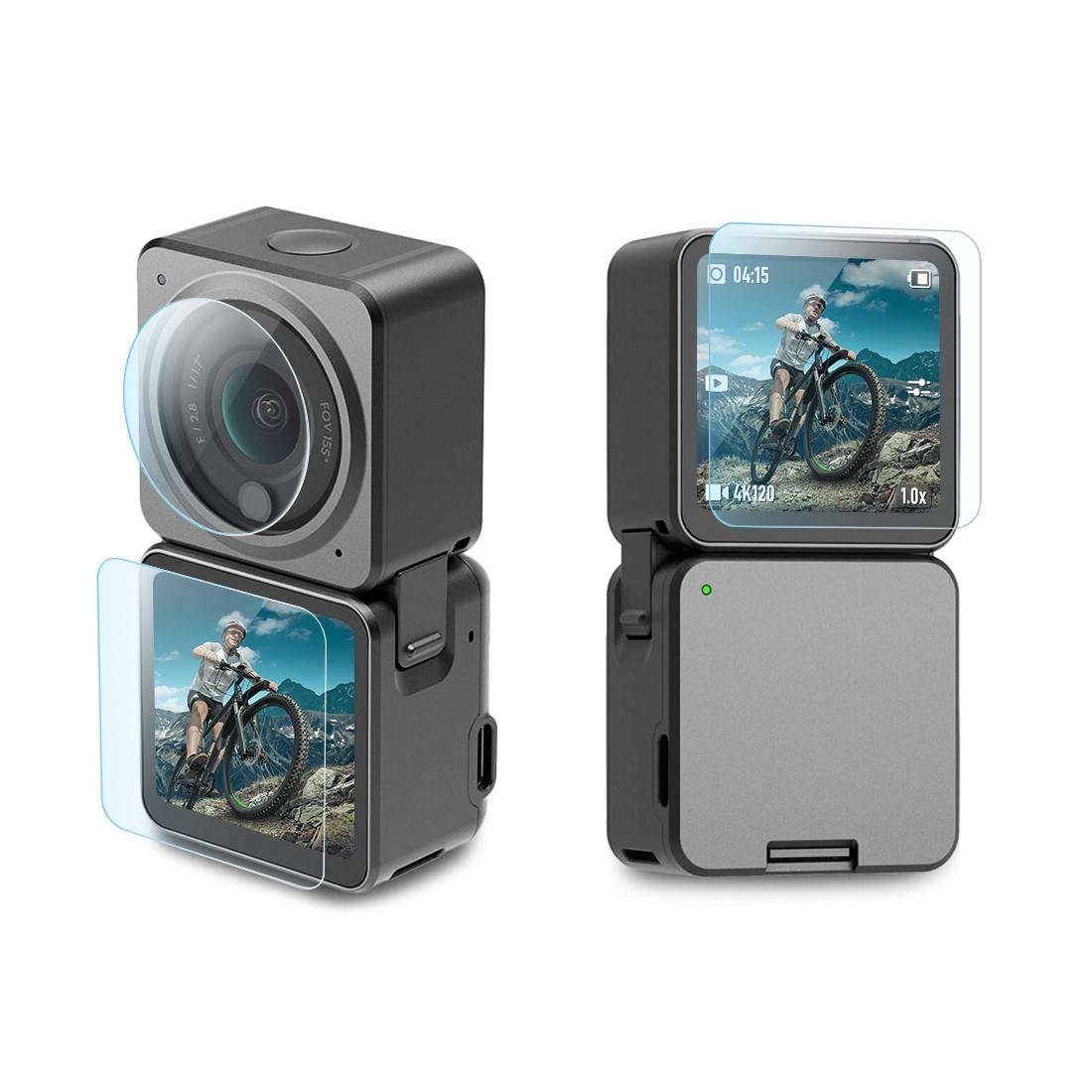 V562-835UP-202505211910-01 9h Tempered Glass Film for Dji Action 2 - 3-in-1 Lens with Front and Back Lcd Display - Image 2