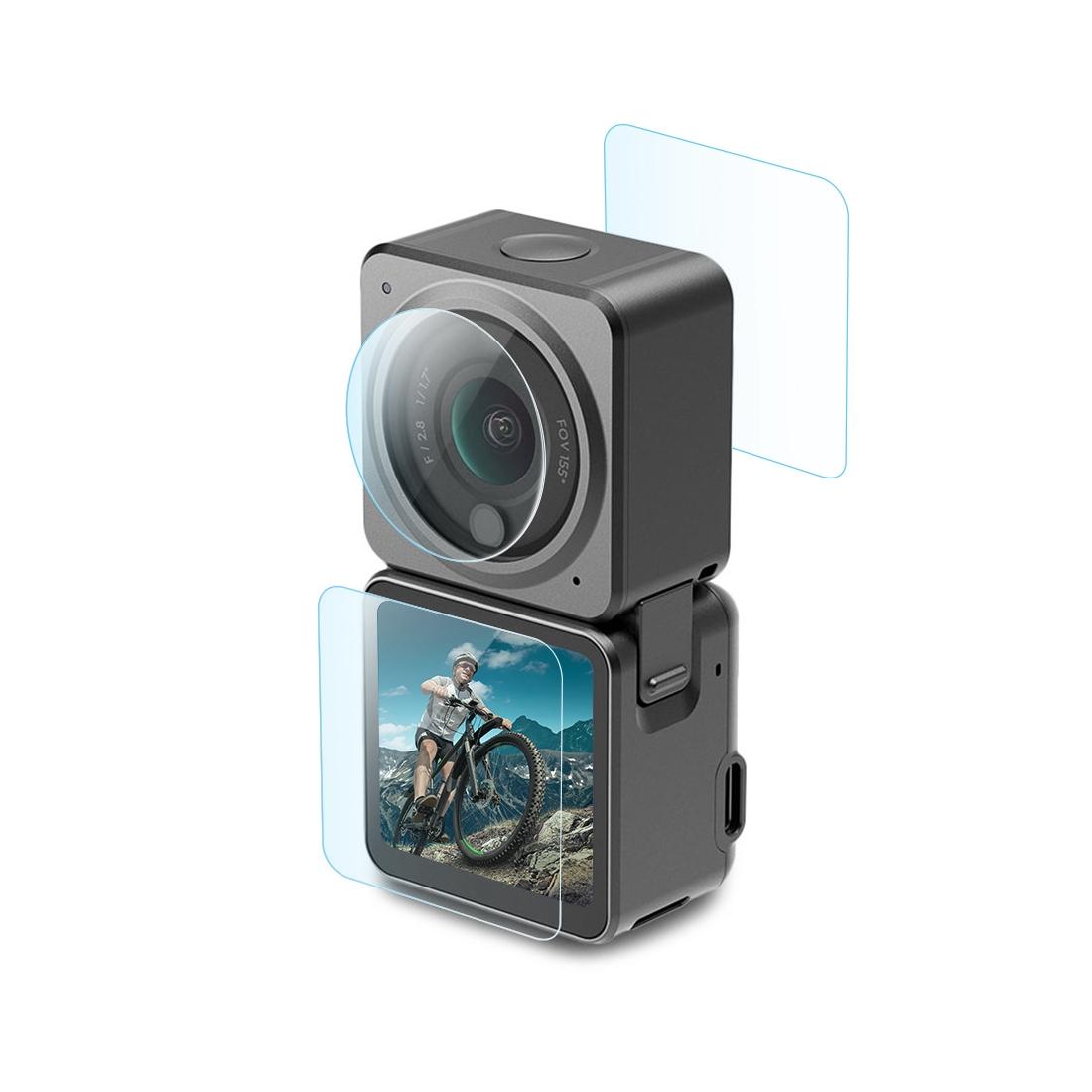 V562-835UP-202505211910-02 9h Tempered Glass Film for Dji Action 2 - 3-in-1 Lens with Front and Back Lcd Display - Image 3