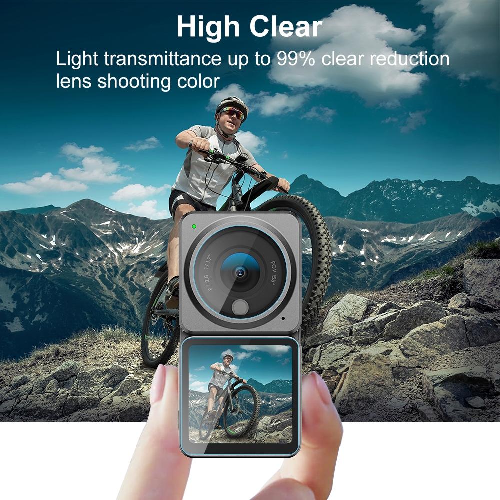 V562-835UP-202505211910-06 9h Tempered Glass Film for Dji Action 2 - 3-in-1 Lens with Front and Back Lcd Display - Image 7