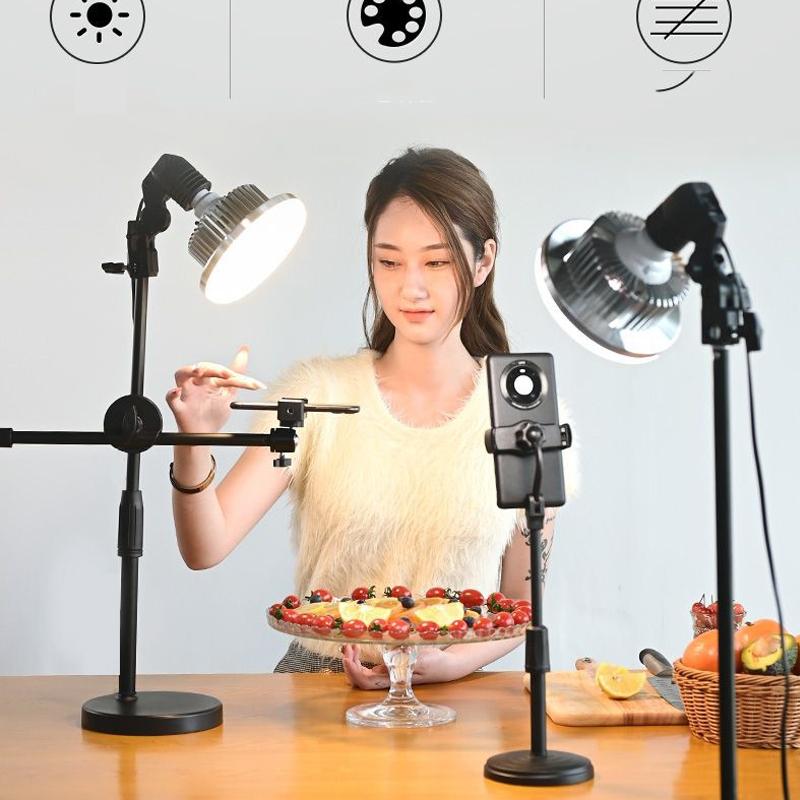 V562-9015359950DBT-202503061930-04 700w Mushroom Lamp & Stand for Mobile Phone Photography - Image 5