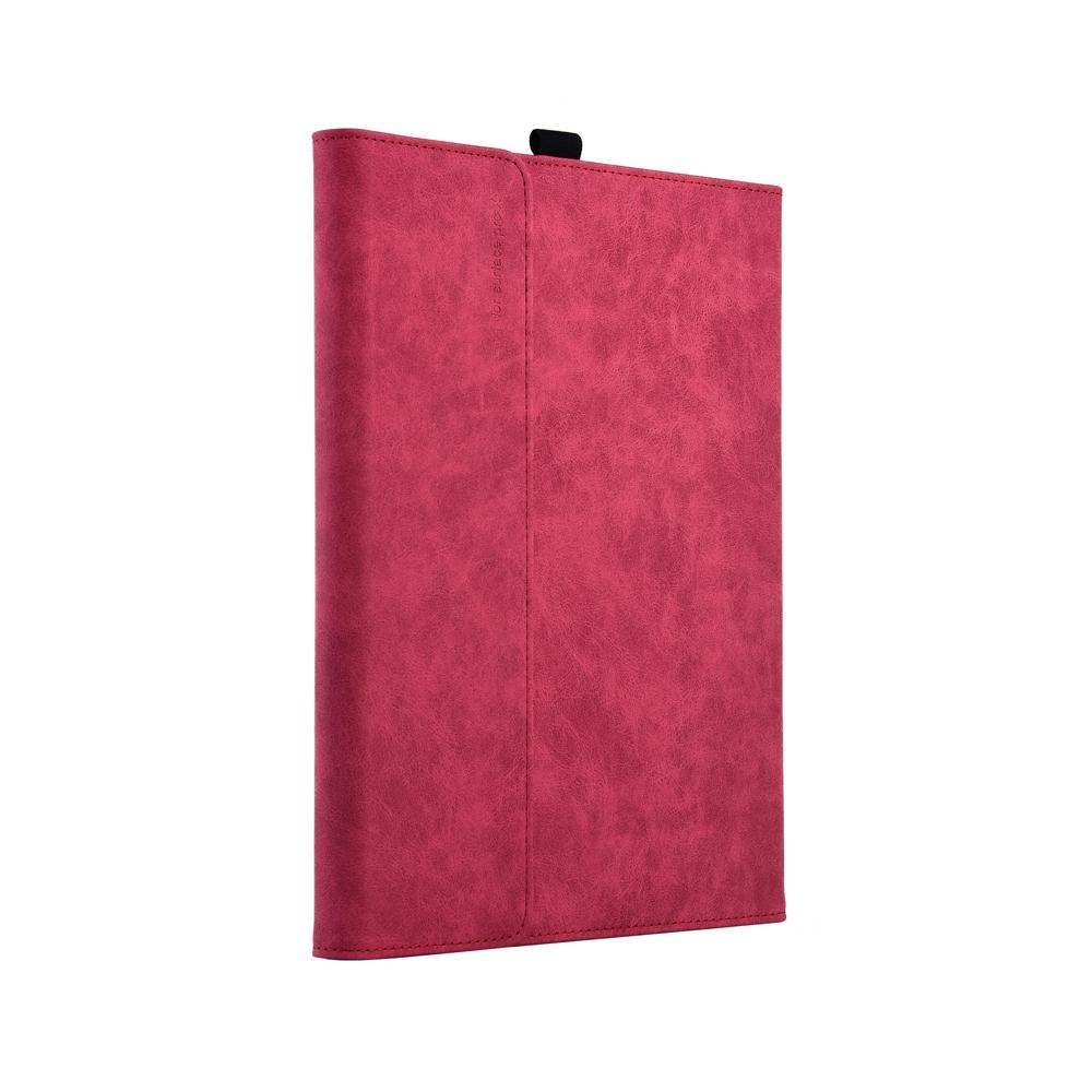 V562-9091191060DBT-202504022025-03 Leather Tablet Case For Microsoft Surface Pro X - Rose Red With Power Bag 13 Inch - Image 4