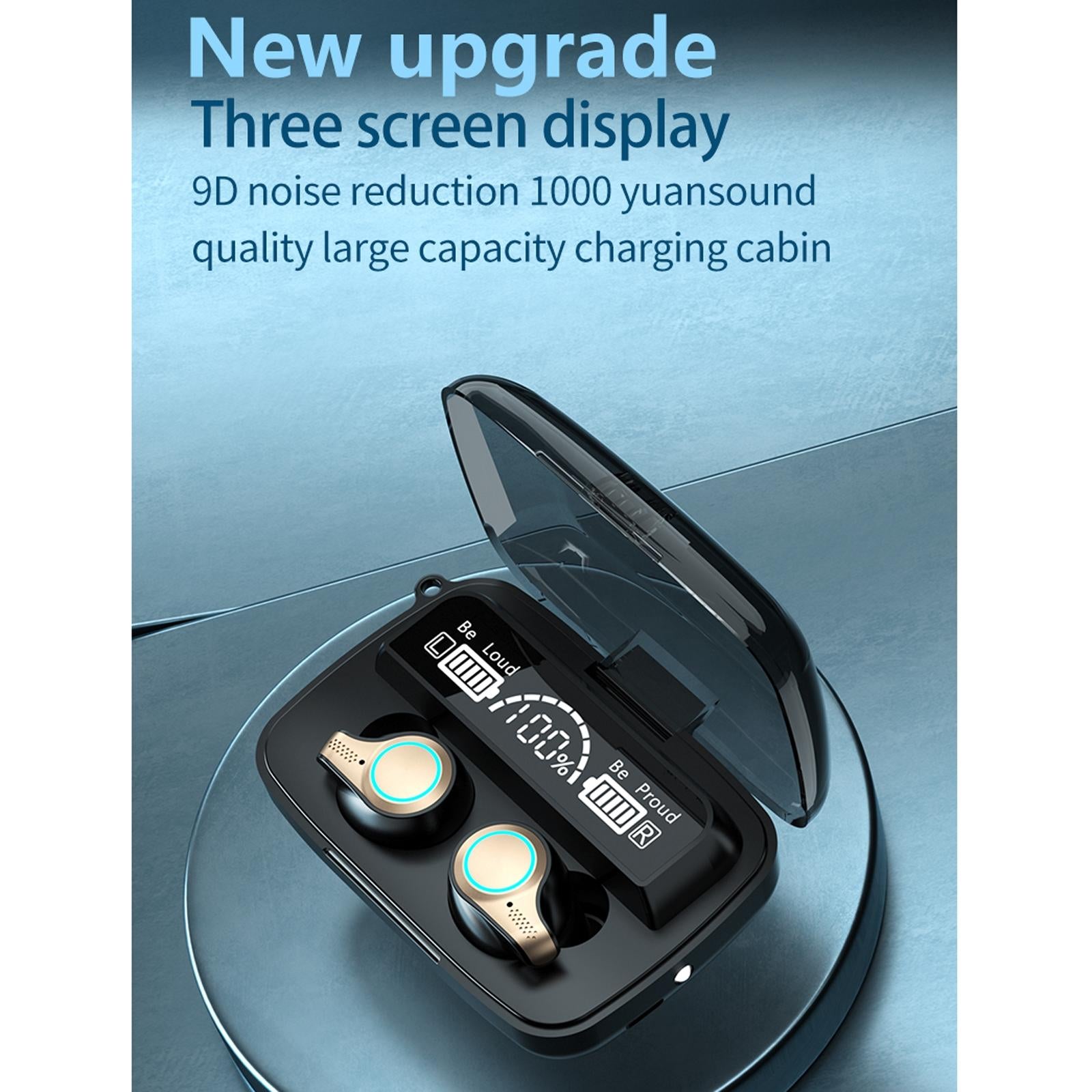 V562-944900ADE-202505261746-02 Waterproof Wireless Bluetooth 5.0 Earphones with Charging Box and Led Display - Image 3