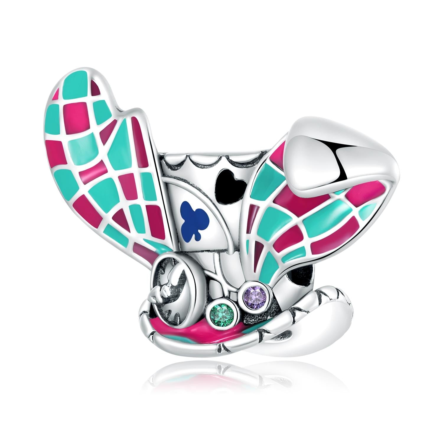 V562-9809200ADE-202504111811-00 925 Sterling Silver Rabbit Ear Magic Hat Beads For Diy Bracelets & Necklaces - Image 1