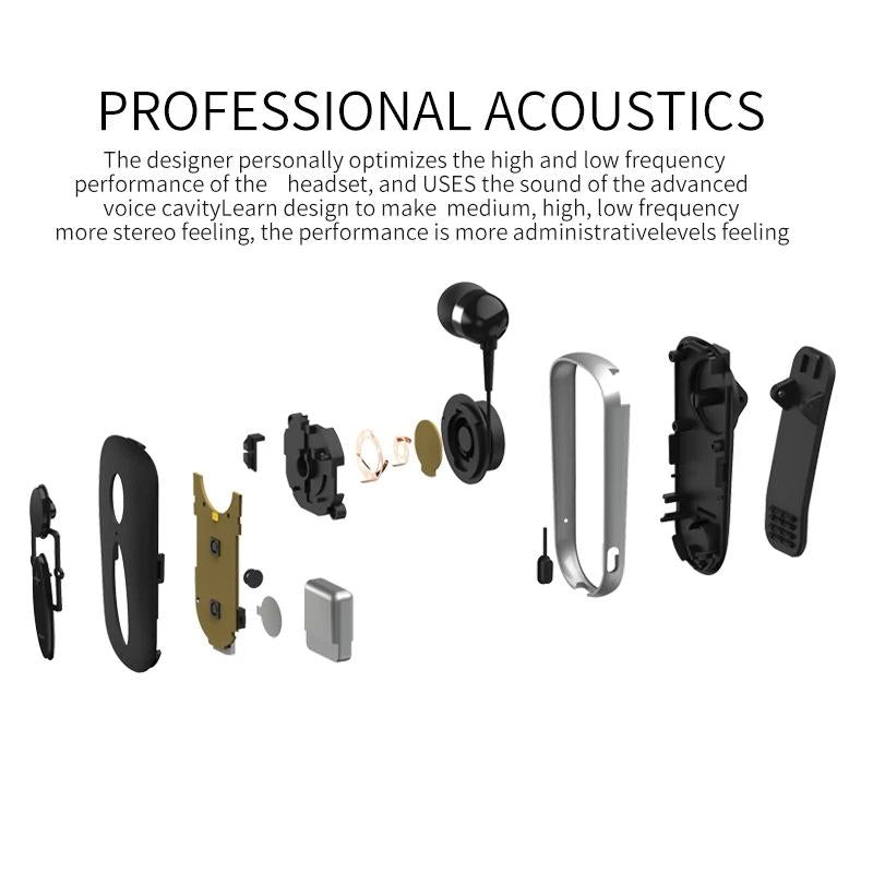 V562-A10008400AYS-202505222046-04 Wireless Bluetooth Earphone with Vibration Reminder and Clip - Black - Image 5