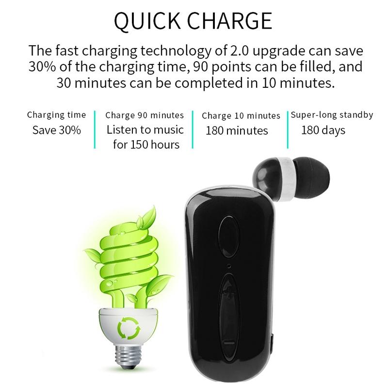 V562-A10008400AYS-202505222046-07 Wireless Bluetooth Earphone with Vibration Reminder and Clip - Black - Image 8