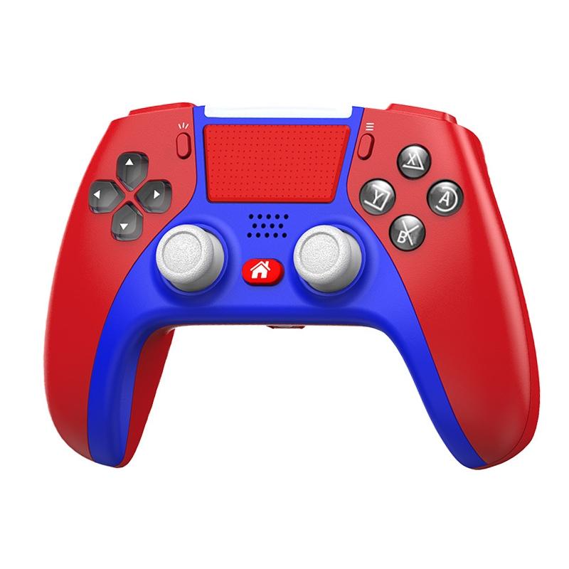 V562-A1003026950DBT-202504181920-00 Wireless Dual-vibration Gamepad for Ps4 with Bluetooth and Six-axis Control Red - Image 1