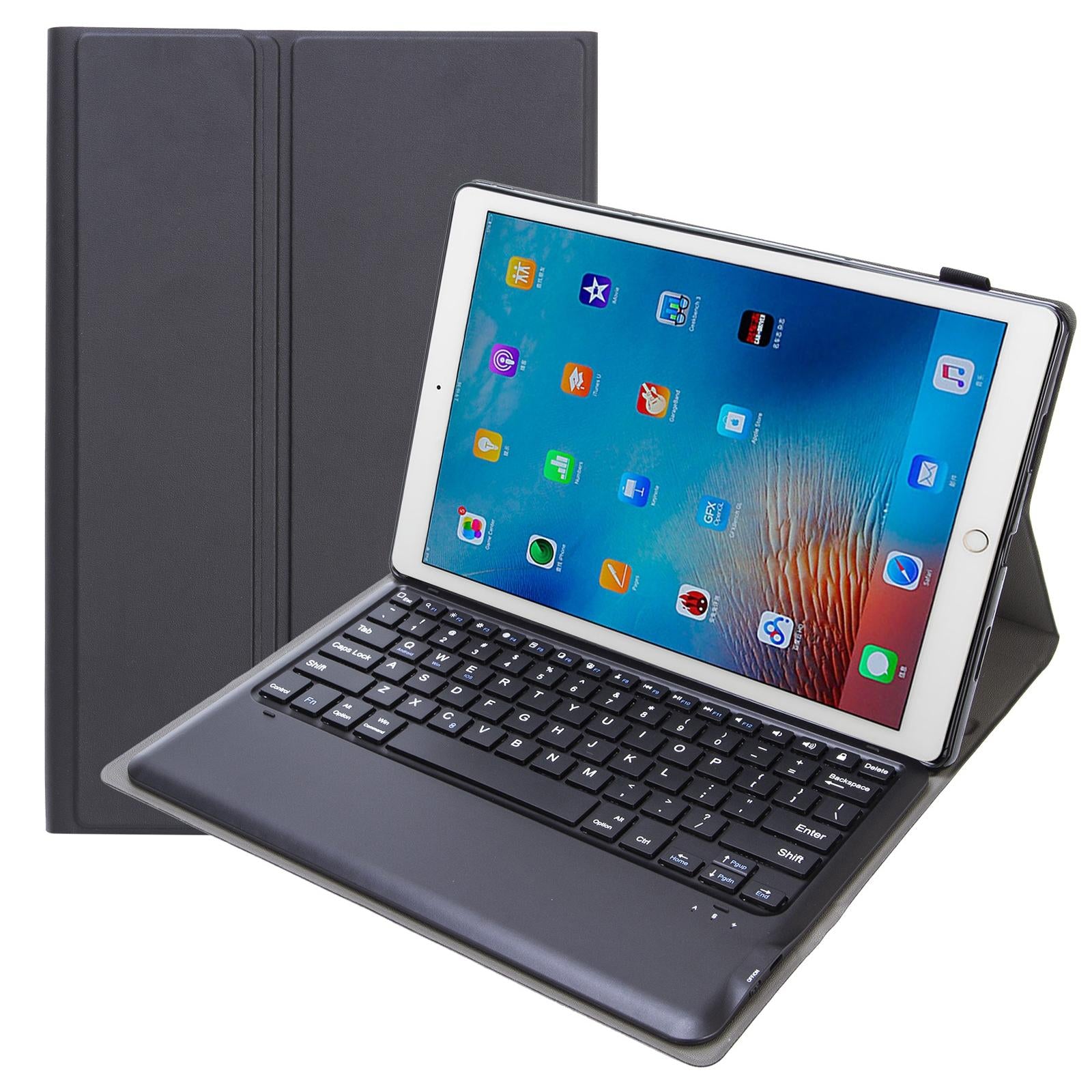V562-A101206200ADE-202504292022-01 Detachable Bluetooth Keyboard Leather Case For Ipad Pro 12.9 With Tpu Bracket - Black - Image 2