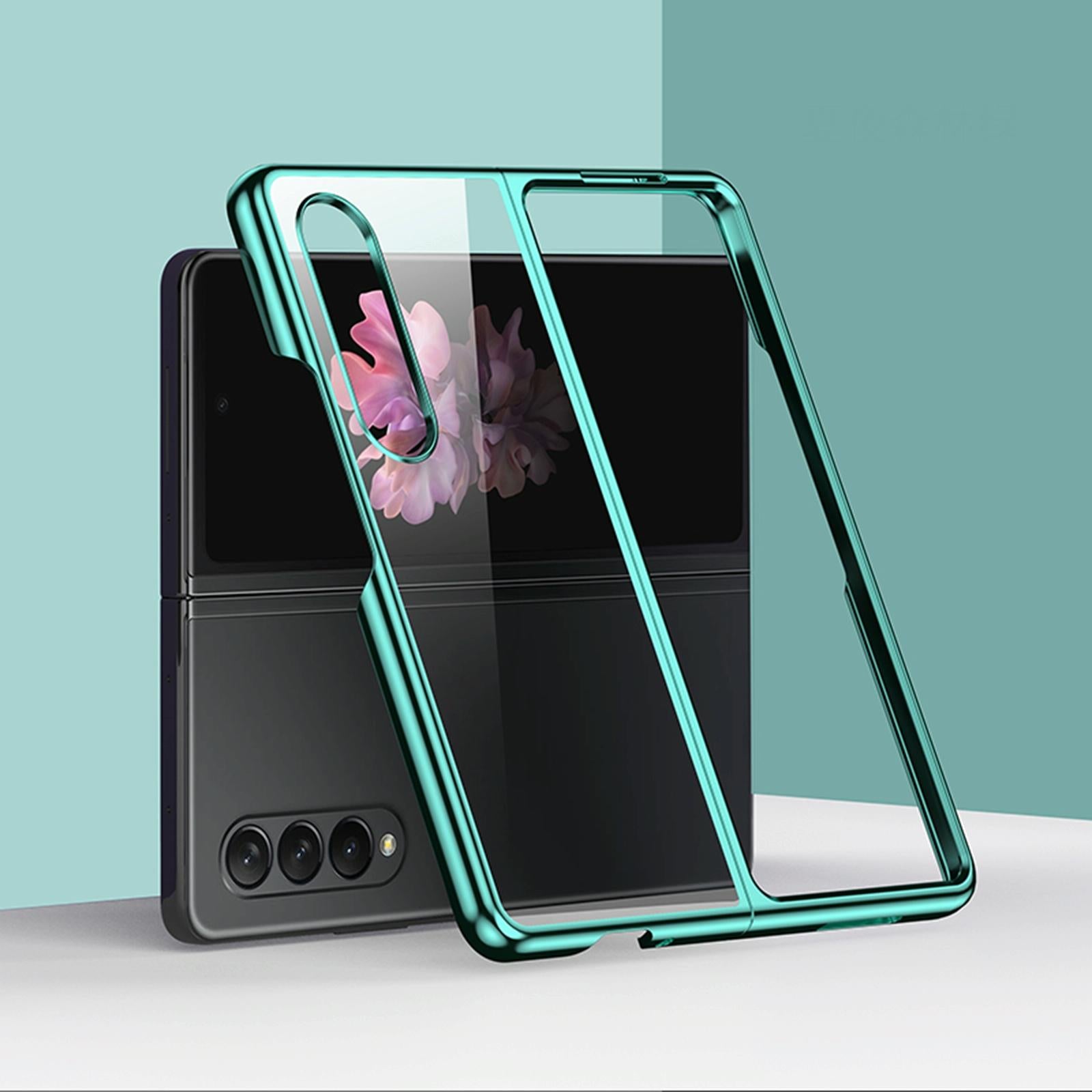 V562-A101392300ADE-202503211411-11 For Samsung Galaxy Z Fold4 5G Shockproof Electroplated Case Samsung Fold 4 - Purple - Image 12