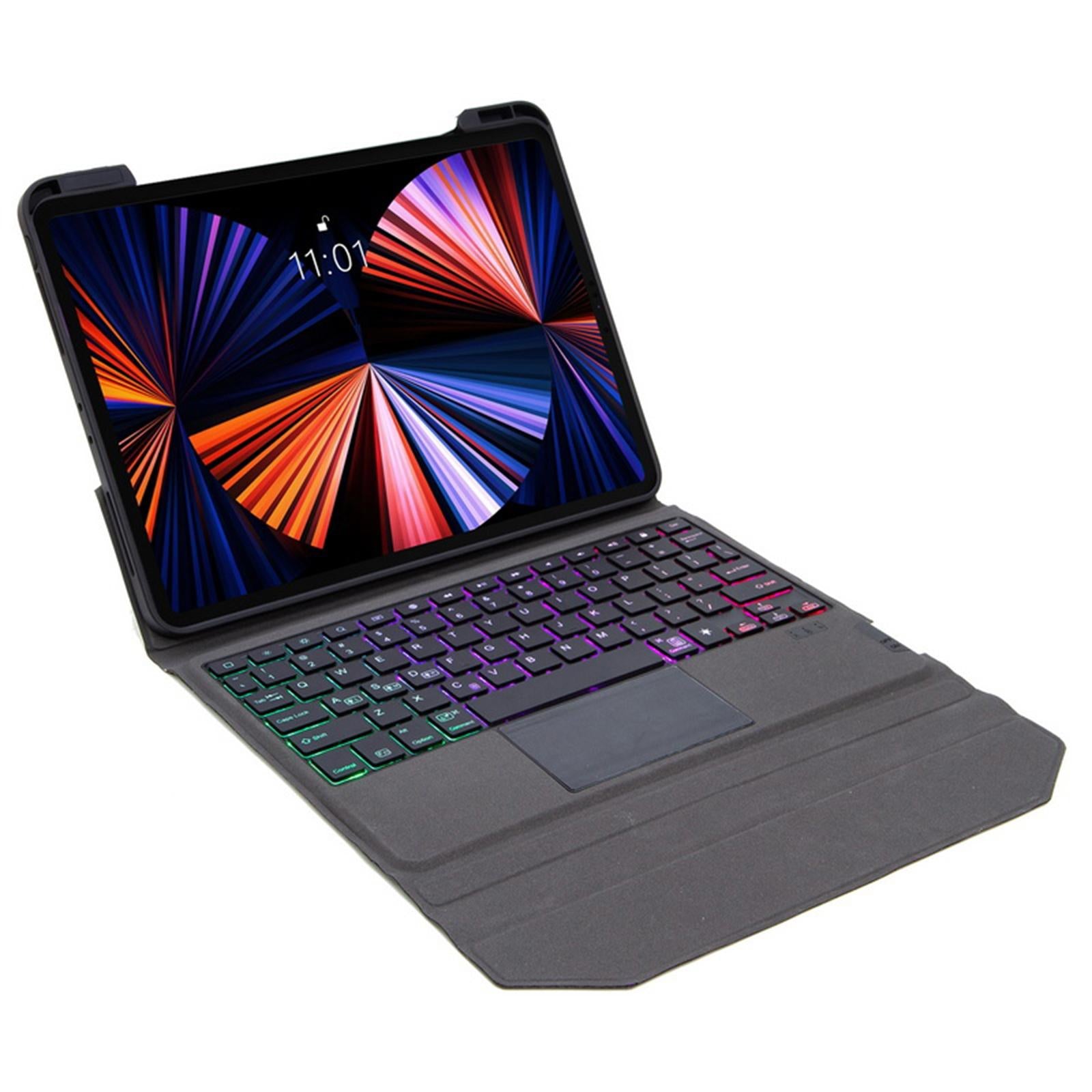 V562-A101981300ADE-202504292020-01 Bluetooth Keyboard Leather Case With Backlight & Touchpad For Ipad Air 10.9 - Black - Image 2