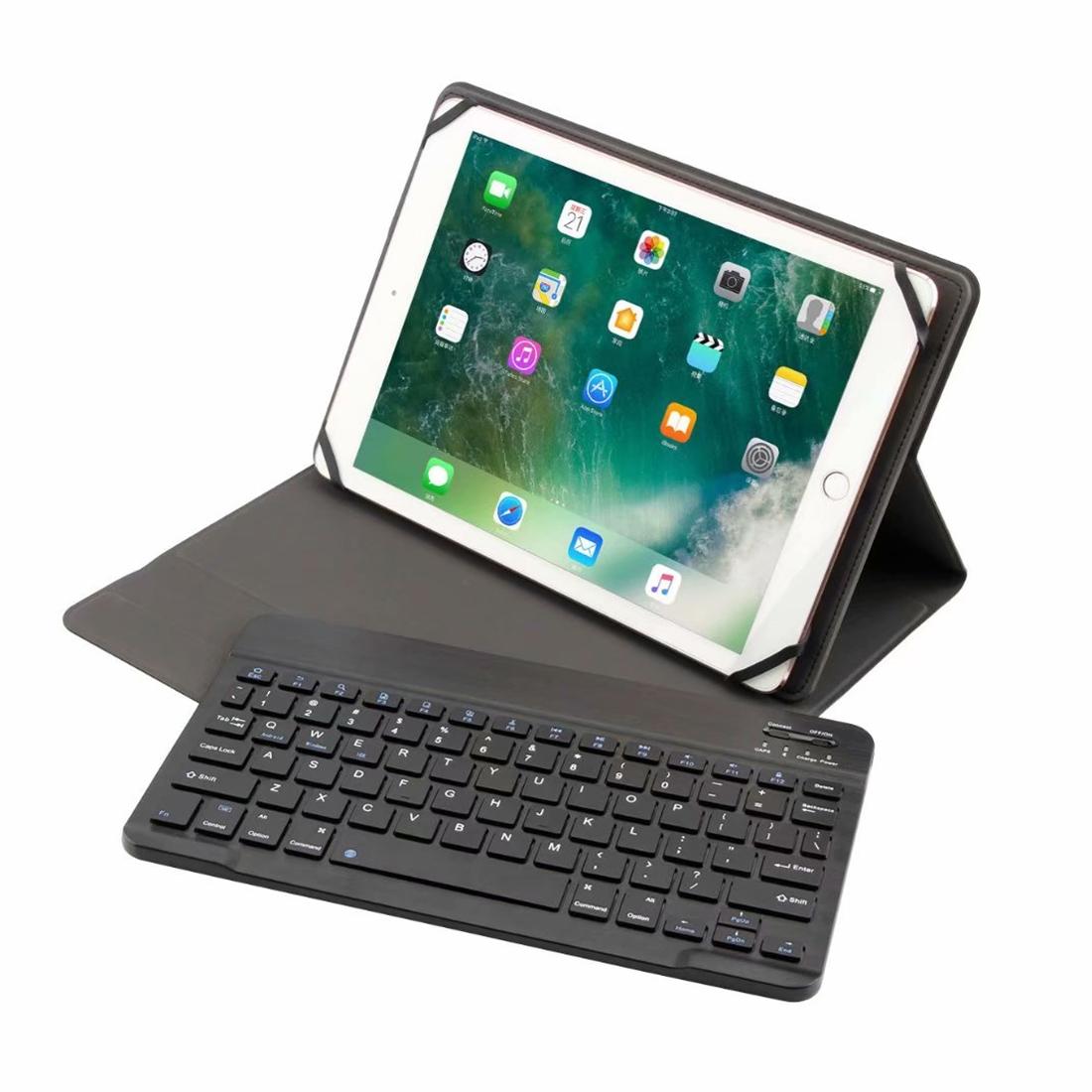 V562-A10201500ADE-202504291827-00 Universal 9.7-10 Inch Detachable Bluetooth Keyboard Tablet Case For Android Apple And Windows With Stand - Black - Image 1