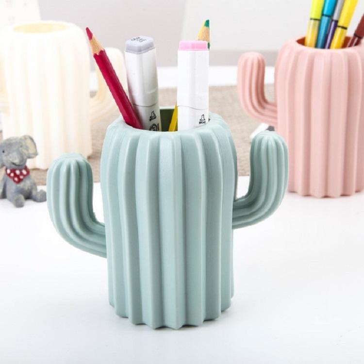 V562-A102154940DBT-202503041641-14 Cactus-shaped Vase Creative Desktop Pen Holder for Home Decor - Pink - Image 15