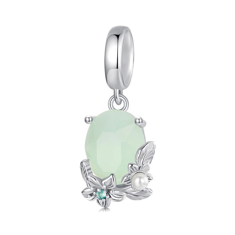 V562-A1022985060DBT-202504111545-00 925 Sterling Silver Floral Pearl Pendant In - Image 1