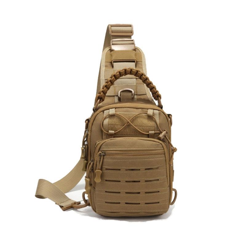 V562-A1026492060DBT-202503041245-01 Multifunctional Laser Cut Crossbody Bag For Outdoor Sports - Khaki - Image 2