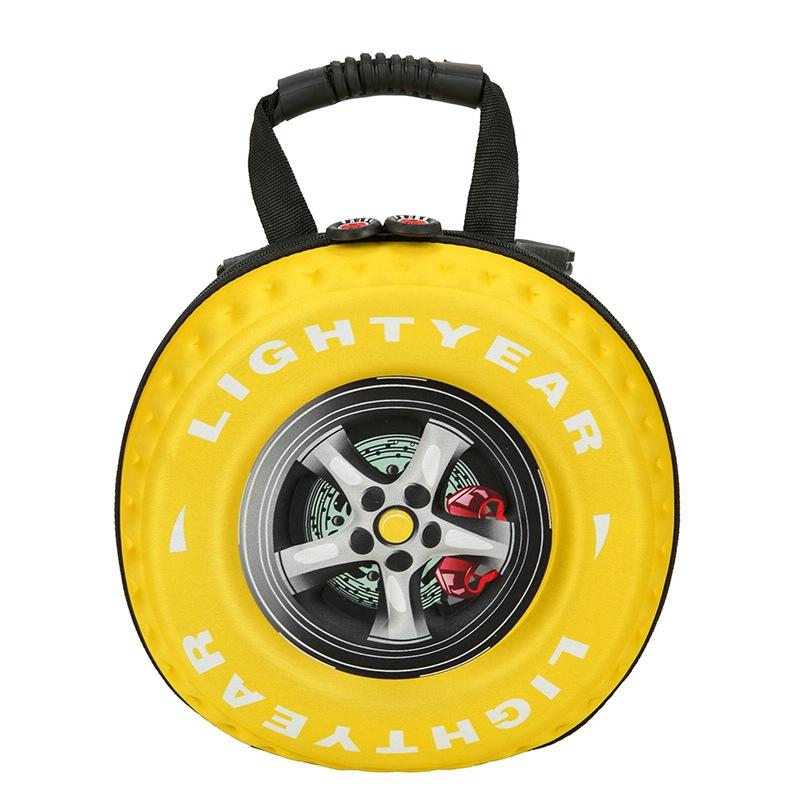 V562-A1027424060DBT-202503041820-08 Kindergarten Shoulder Bag - Tire Shaped for Kids - Yellow - Image 9