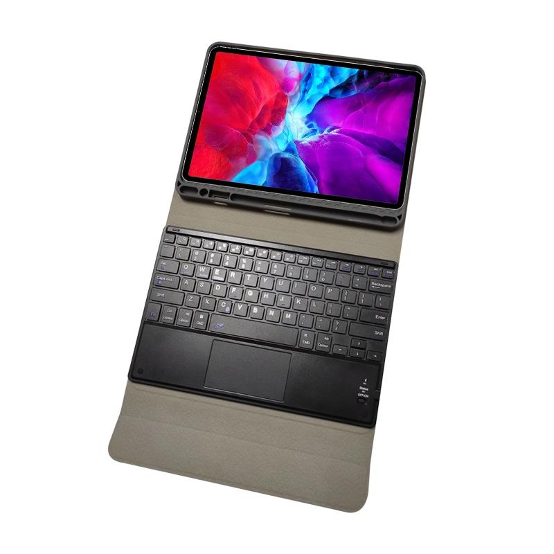 V562-A10281300ADE-202504291820-05 Bluetooth Keyboard Tablet Case For Ipad Pro 11 - Detachable Touch Leather Holder Pen Slot - Black - Image 6