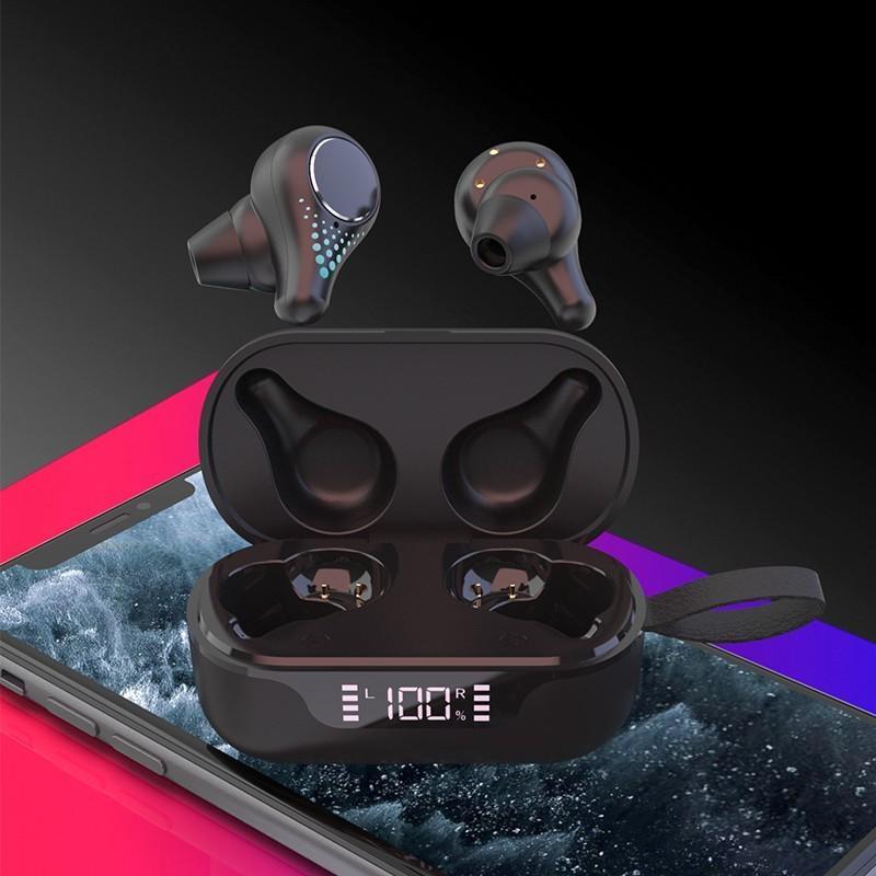 V562-A102970100AYS-202505261846-02 Waterproof T8 Wireless Bluetooth Earbuds with Led Display - Black - Image 3