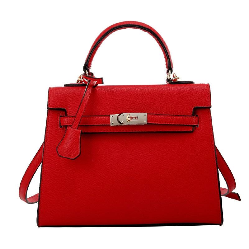 V562-A1030514060DBT-202503041311-00 Stylish Winter Crossbody Bag for Women - Single Shoulder Kelly Design - Red - Image 1