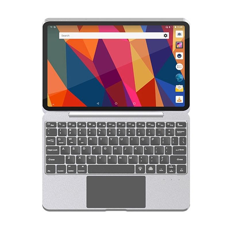 V562-A103383600ADE-202504292026-01 Bluetooth Touch Keyboard Leather Case - Aluminum Alloy - Grey - For Ipad Pro 11 2022/2021/2020/2018/Air 4/5 - Image 2