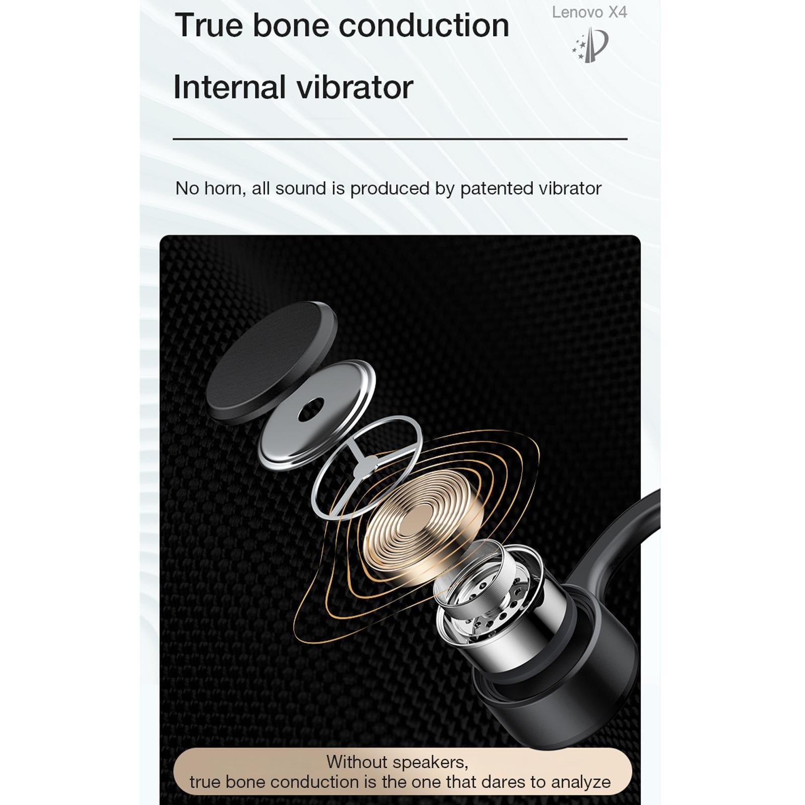 V562-A103608100ADE-202505222011-02 Waterproof Bone Conduction Bluetooth Earphones - Black - Image 3