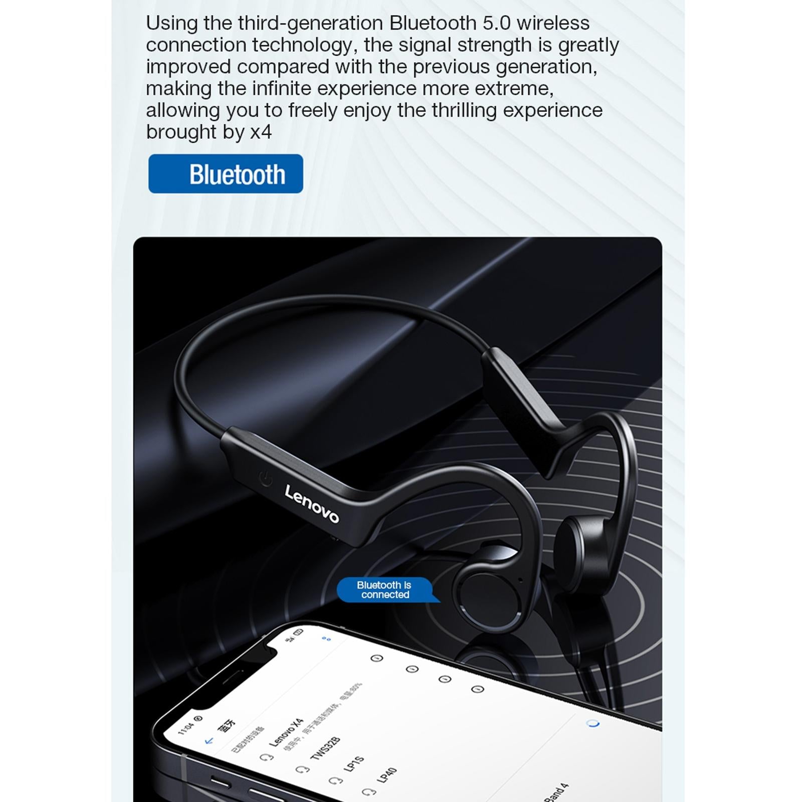 V562-A103608100ADE-202505222011-05 Waterproof Bone Conduction Bluetooth Earphones - Black - Image 6