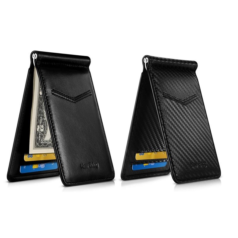 V562-A1036477850DBT-202503280221-03 Ultra Thin Rfid Card Holder For Men Secure Multi Card Id Leather Case - Black - Image 4
