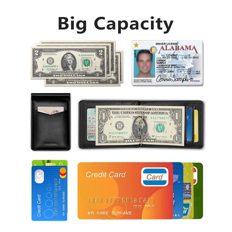 V562-A1036477850DBT-202503280221-06 Ultra Thin Rfid Card Holder For Men Secure Multi Card Id Leather Case - Black - Image 7