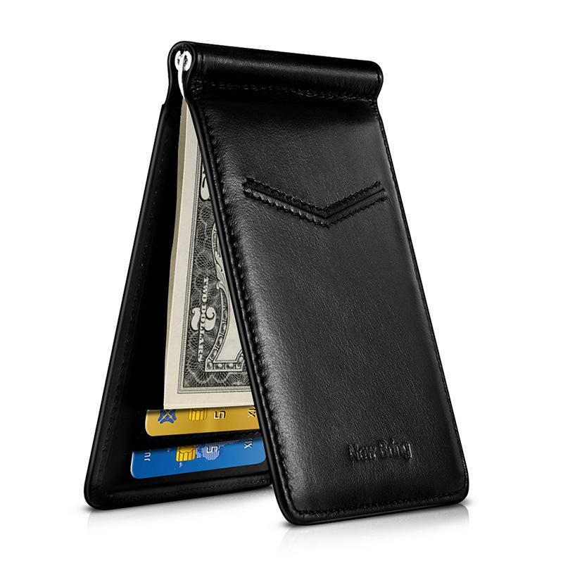 V562-A1036477850DBT-202503280221-08 Ultra Thin Rfid Card Holder For Men Secure Multi Card Id Leather Case - Black - Image 9