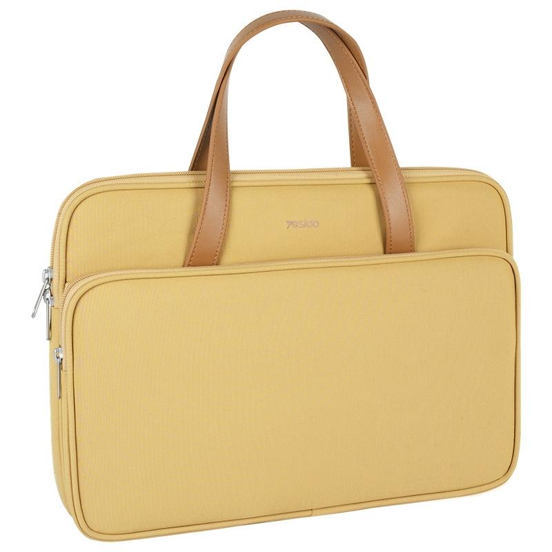 V562-A103739500ADE-202502281915-00 Waterproof Oxford Cloth Laptop Bag - 14 Inch - Yellow - Image 1
