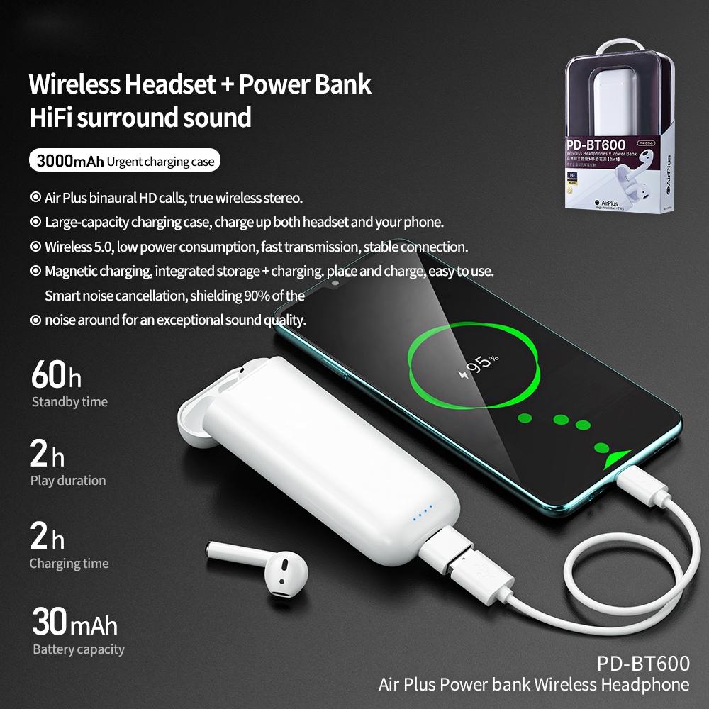 V562-A104203100ADE-202505261746-04 Wireless Bluetooth Earphone with Power Bank - Pd-bt600 Air Plus - Image 5